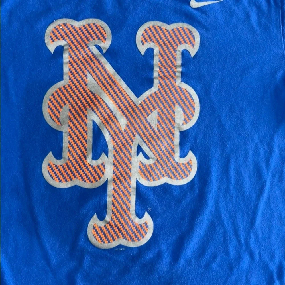 Nike New York Mets T Shirt Large Blue MLB Baseball Graphic Tee